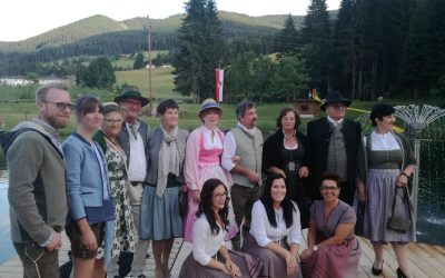 Sommer Sonnwendfeier 22. Juni 2019 beim Waldbad Badesee in Lungötz mit Tombola und Modeschau vom Quehenberger Abtenau